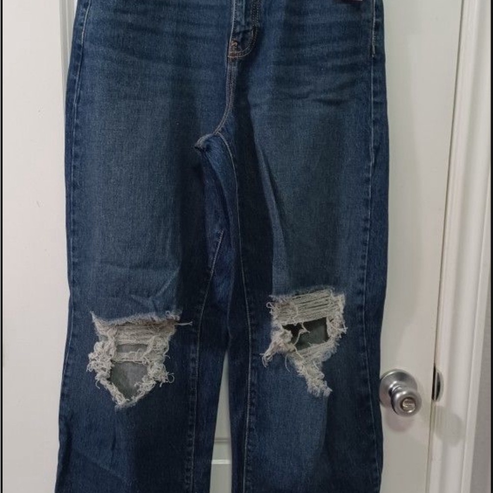 Women High Rise Baggie Jeans